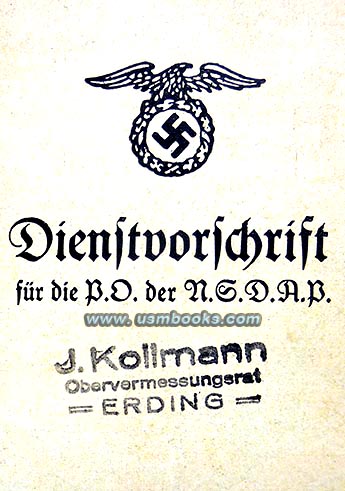 ORIGINAL 1932 MANUAL FOR POLITICAL LEADERS OF THE NAZI PARTY